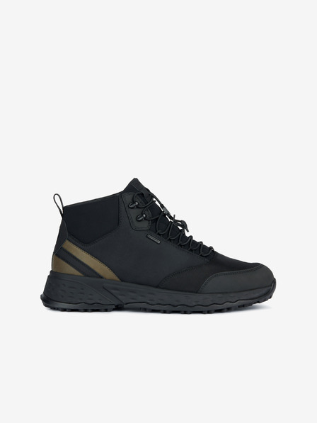 Geox Schwarze Herren-Turnschuhe mit Lederdetails Geox Sterrato