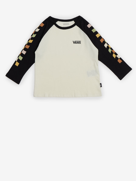 Vans Weißes und schwarzes Langarmshirt für Mädchen VANS