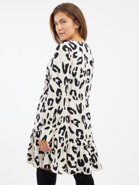 AWARE by VERO MODA Schwarz-weiß gemustertes Damenkleid AWARE by VERO MODA Harlem