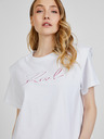 Karl Lagerfeld Weißes Damenshirt mit Schulterpolstern KARL LAGERFELD