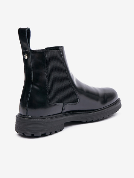Diesel Diesel Schwarze Herren Lederstiefeletten