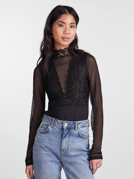 Pieces Schwarzer Damen Spitzenbody Pieces Sicca