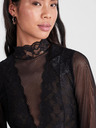 Pieces Schwarzer Damen Spitzenbody Pieces Sicca