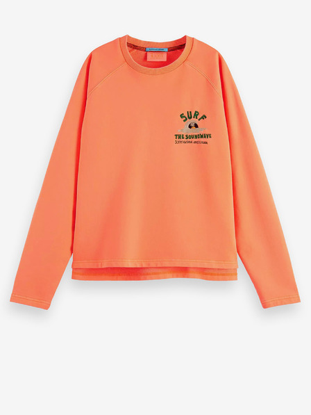 Scotch & Soda Orangefarbenes Damen-Sweatshirt Scotch & Soda