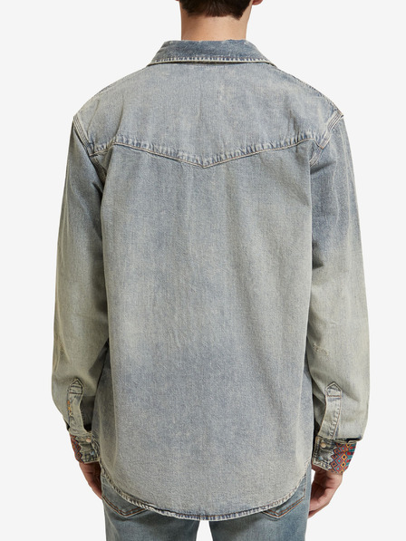 Scotch & Soda Hellblaues Herren-Denimhemd Scotch & Soda