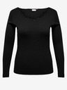 ONLY CARMAKOMA Schwarzes Damen T-Shirt mit langen Ärmeln ONLY CARMAKOMA New Kira