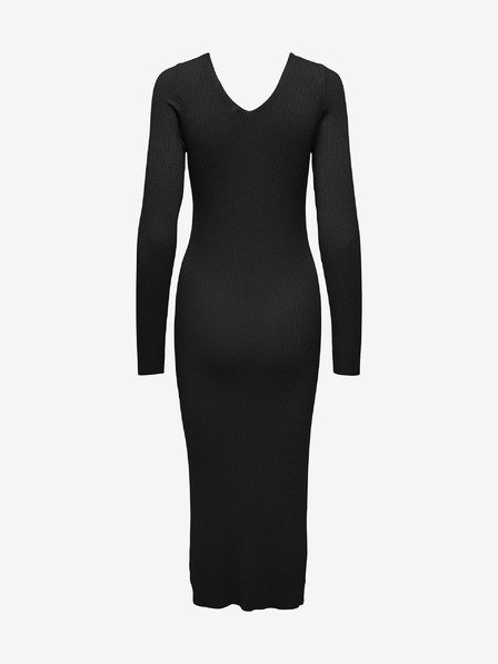 ONLY Schwarzes ONLY Julie Pullover-Midikleid für Damen