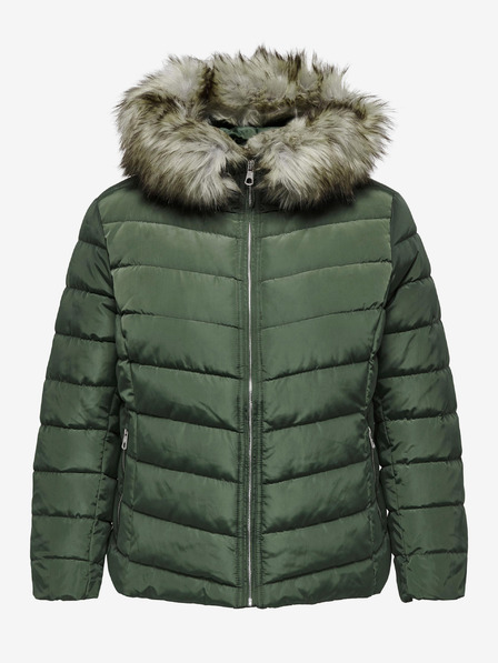 ONLY CARMAKOMA Grüne Damen-Steppjacke NUR CARMAKOMA New Ellan