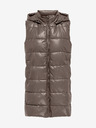 ONLY Braun Damen Kunstleder-Steppweste ONLY New Anja