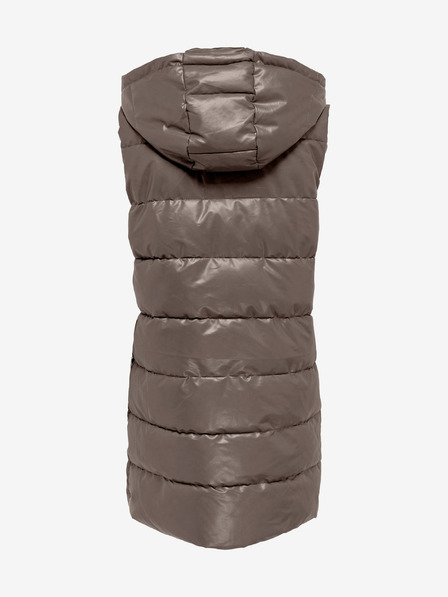 ONLY Braun Damen Kunstleder-Steppweste ONLY New Anja