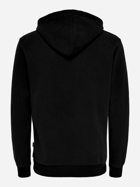 ONLY & SONS Dunkelblauer Basic-Kapuzenpullover für Herren ONLY & SONS Ceres