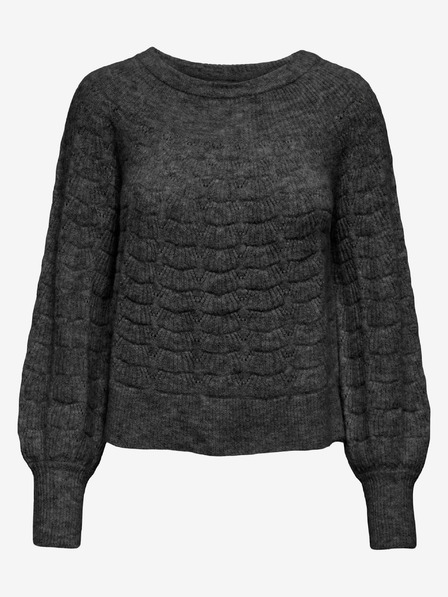 Jacqueline de Yong Dunkelgrauer Damenpullover JDY Noora