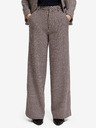 Scotch & Soda Beige gemusterte Damenhose aus Wollmischung Scotch & Soda