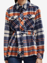 Scotch & Soda Leichter blauer Damen-Kurzmantel mit Wollmischung Scotch & Soda