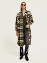Scotch & Soda Brauner leichter Damen-Hemdenmantel mit Wollmischung Scotch & Soda