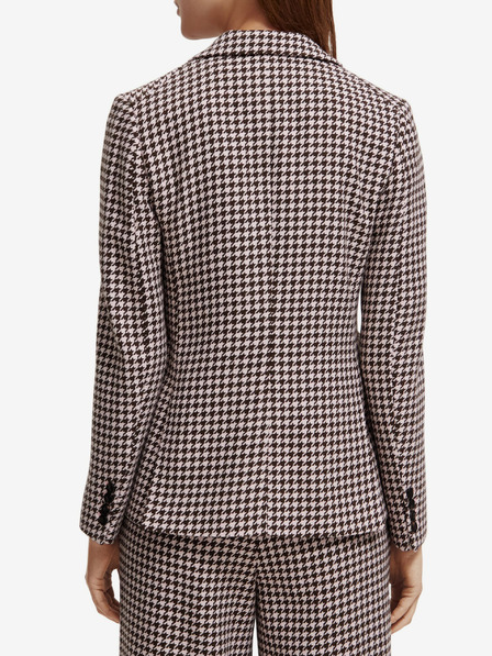 Scotch & Soda Scotch & Soda Beigefarbene gemusterte Jacke aus Wolle für Damen