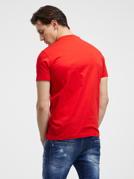 DSQUARED2 Rotes Herren T-Shirt DSQUARED2