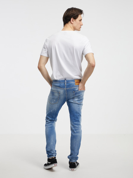 DSQUARED2 Blaue Herren-Straight-Fit-Jeans DSQUARED2