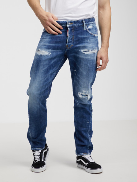 DSQUARED2 Blaue Herrenjeans mit gerader Passform DSQUARED2