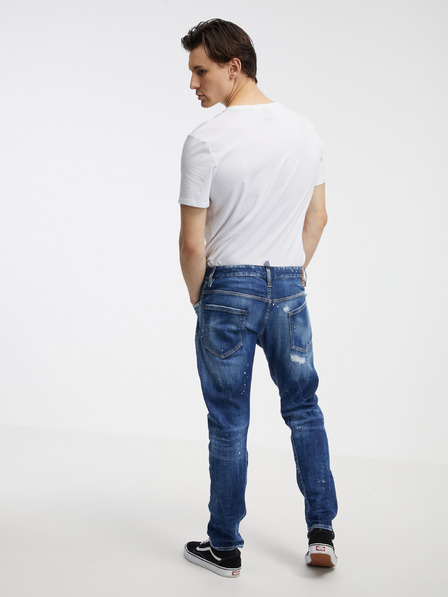 DSQUARED2 Blaue Herrenjeans mit gerader Passform DSQUARED2