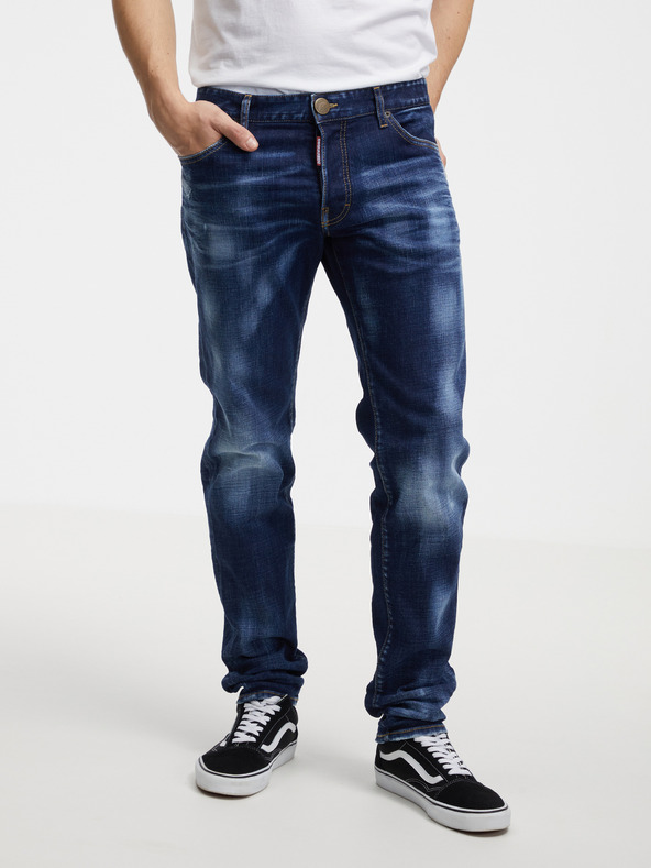DSQUARED2 Blaue Herrenjeans mit gerader Passform DSQUARED2