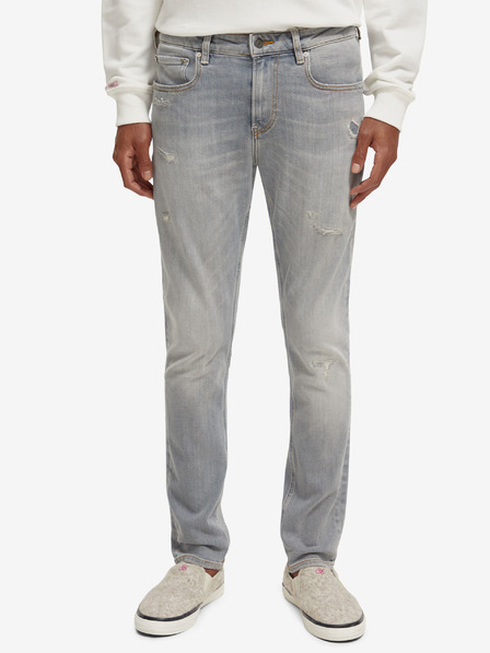 Scotch & Soda Graue Herrenjeans mit schmaler Passform Scotch & Soda