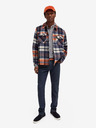 Scotch & Soda Blaues Herrenhemd leichte Jacke mit Scotch & Soda Wollmischung