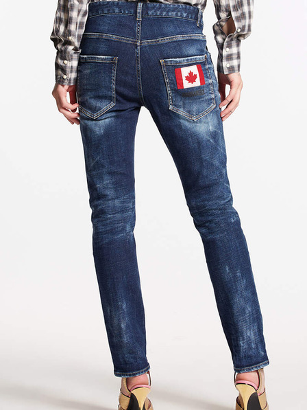 DSQUARED2 Blaue Slim Fit-Jeans für Damen DSQUARED2 Cool Girl