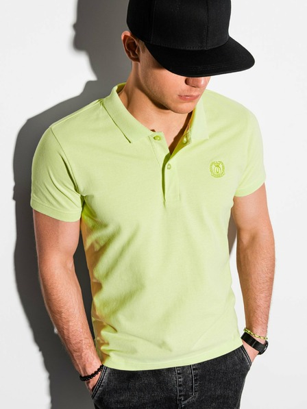 Ombre Clothing Hellgrün Herren Basic Polo Shirt Ombre Kleidung