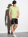 Ombre Clothing Hellgrün Herren Basic Polo Shirt Ombre Kleidung