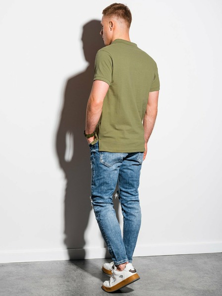 Ombre Clothing Khaki Herren-Poloshirt Basic Ombre Clothing