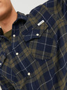 Jack & Jones Blaues und grünes Jack & Jones Heridan Herren-Karohemd