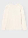 name it Cremefarbenes langärmeliges Name It Roselin T-Shirt für Mädchen