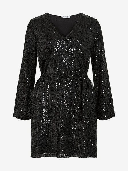 Vila Schwarzes Damen VILA Viglitas Deep Dress