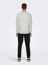 ONLY & SONS Hellgraues Herren Sweatshirt gestromt ONLY & SONS Oren