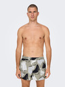 ONLY & SONS Graue gemusterte Herren-Badebekleidung ONLY & SONS Todd