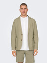 ONLY & SONS Beige Herren-Jacke aus Leinenmischgewebe ONLY & SONS Eve