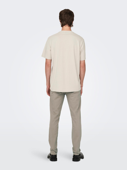 ONLY & SONS Beige Herren T-Shirt ONLY & SONS Oren