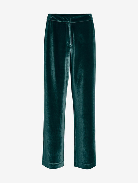 Vila Dunkelgrüne Damen-Samthose VILA Vicam