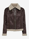 Jacqueline de Yong Dunkelbraune Damenjacke in Wildlederoptik JDY Merlin