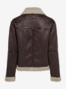 Jacqueline de Yong Dunkelbraune Damenjacke in Wildlederoptik JDY Merlin