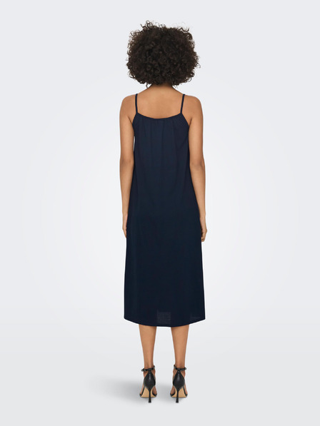 Jacqueline de Yong Dunkelblaues JDY Frida Damen Midikleid Basic
