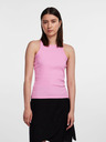 Pieces Pinkes geripptes Damen-Basic-Tank-Top Pieces Hand