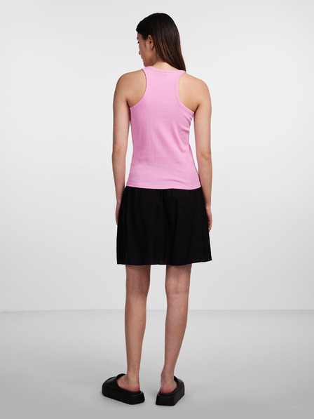 Pieces Pinkes geripptes Damen-Basic-Tank-Top Pieces Hand