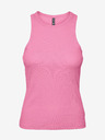 Pieces Pinkes geripptes Damen-Basic-Tank-Top Pieces Hand