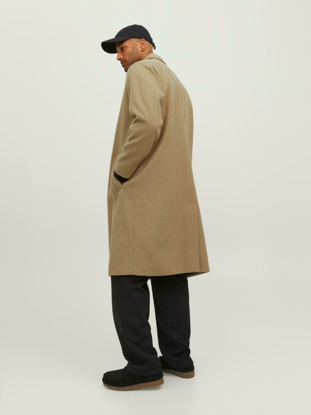 Jack & Jones Jack & Jones Harry Beige Herrenmantel aus Wollmischung