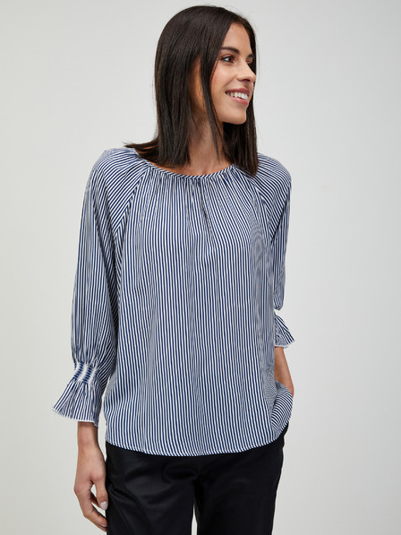 Orsay Blau gestreifte Bluse ORSAY