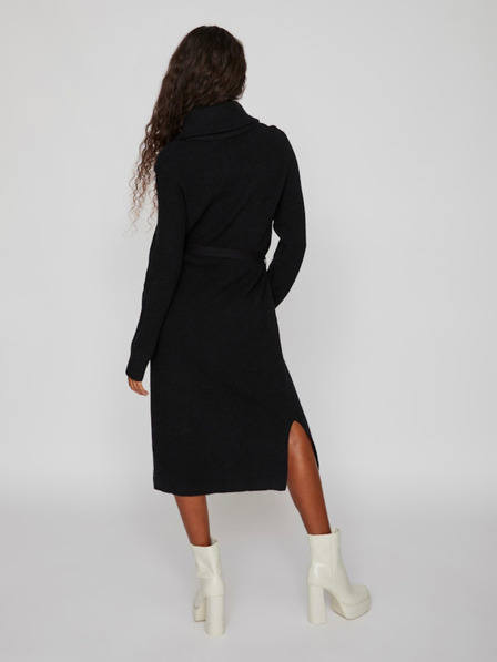 Vila Schwarzes Damen-Pullover-Kleid VILA Viril