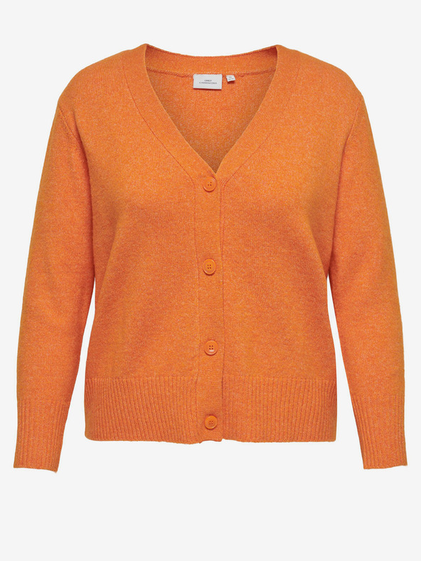 ONLY CARMAKOMA Orangefarbene Damen ONLY CARMAKOMA Hazel Strickjacke