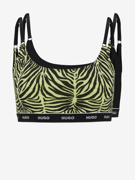 HUGO Set aus zwei HUGO Bralette-BHs für Damen in Schwarz und gemustert